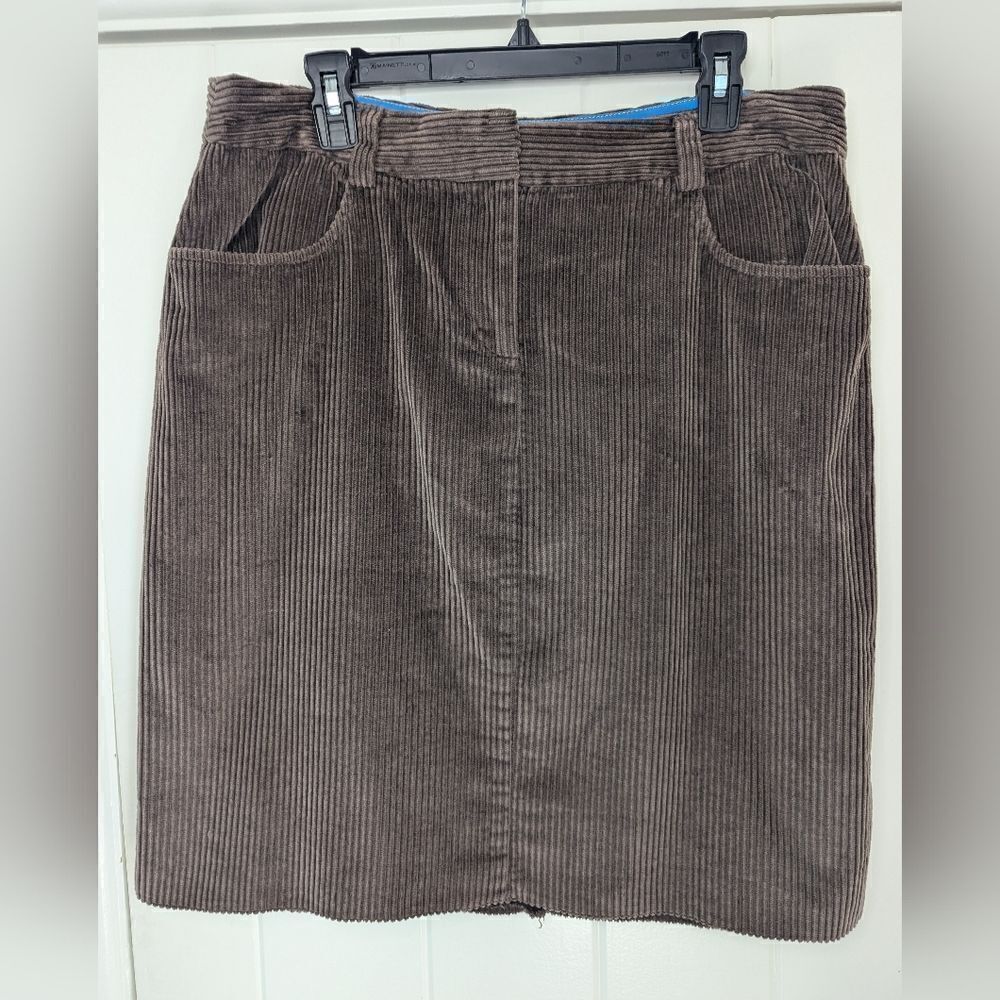 Boden Corduroy Skirt Earthy Dark Academia Barncore Prairiecore Countryside 12L